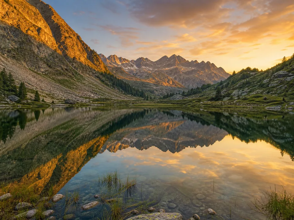 Original landscape photo before AI extension